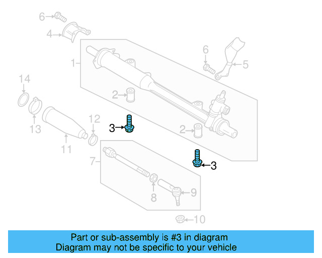 Gear Assembly Mount Bolt N-104-280-02 - View 4