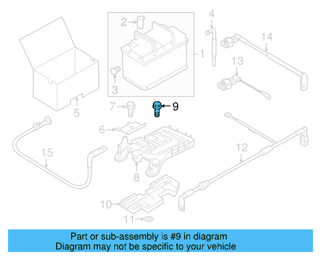 Battery Tray Mount Bolt N-104-827-01 - View 43