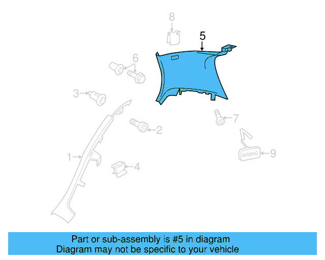Upper Quarter Trim 1K4-867-288-G-82V