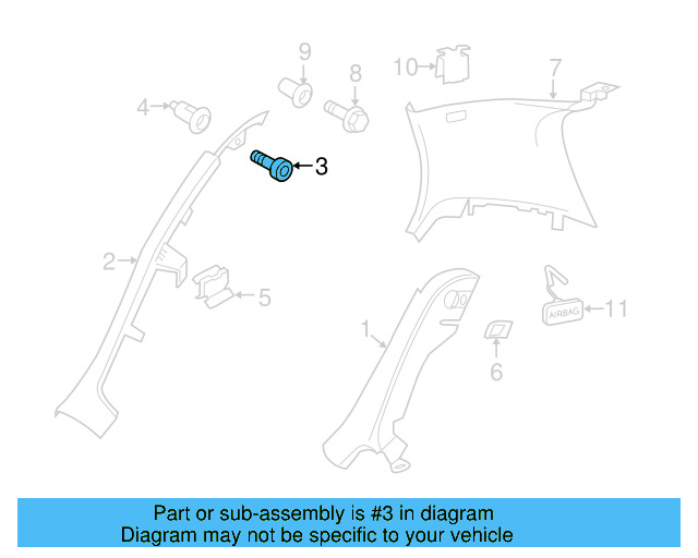 Fender Liner Screw N-907-750-01 - View 127