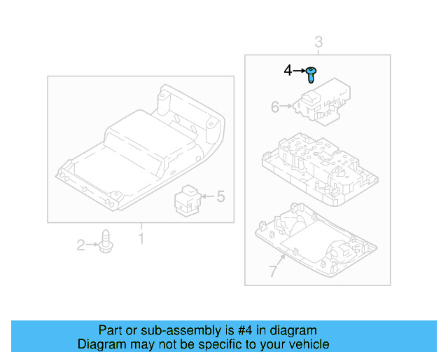Overhead Lamp Screw N-105-150-02