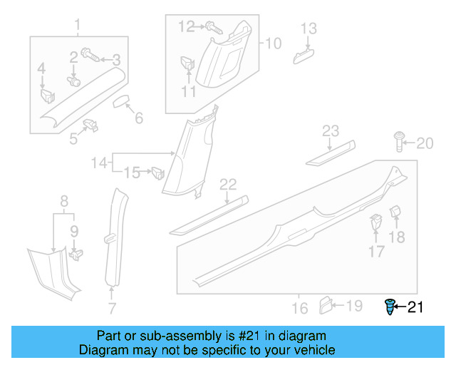 Door Trim Panel Nut N-105-168-01 - View 82