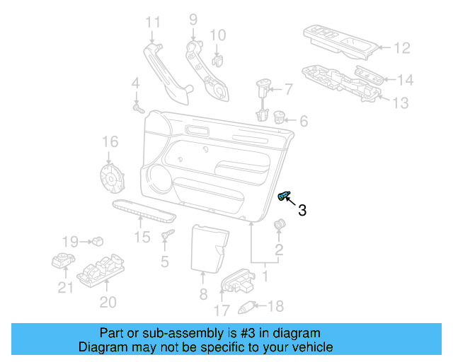 Door Trim Panel Nut N-105-168-01 - View 43