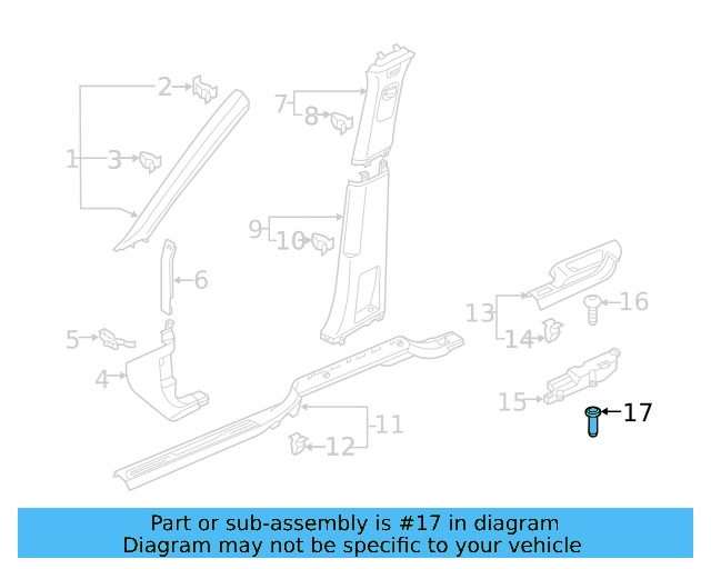 Door Trim Panel Nut N-105-168-01 - View 64