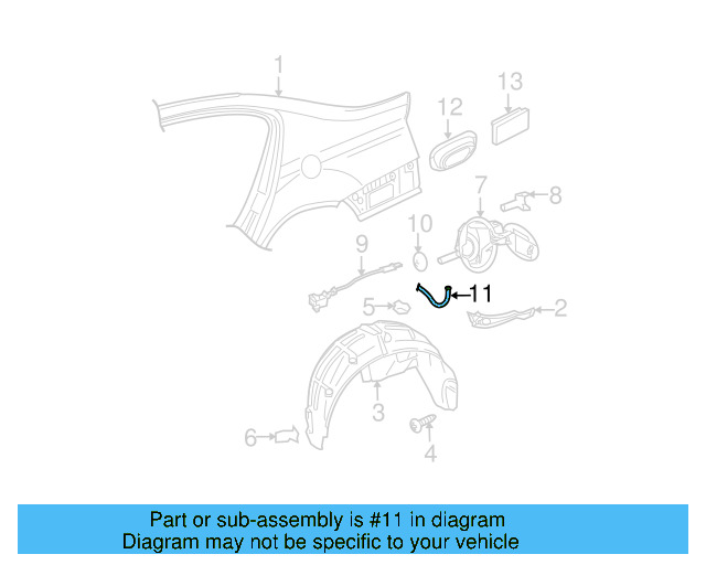Drain Hose 3D0-809-937-B - View 47