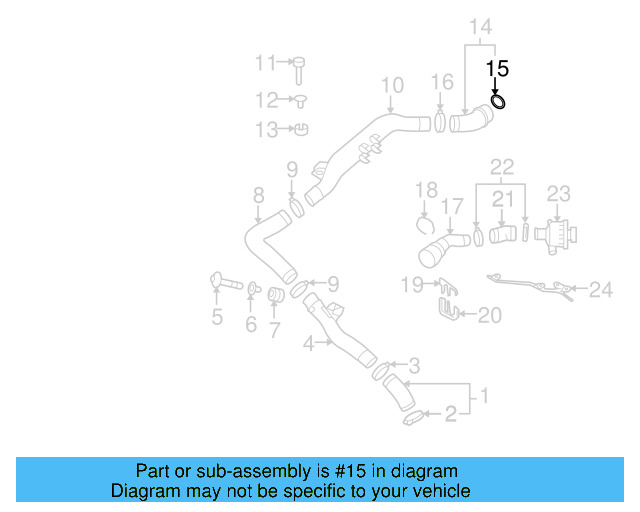 Connector Hose Seal 3C0-145-117-B - View 16