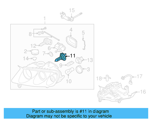 Low Beam Bulb N-105-661-02 - View 28