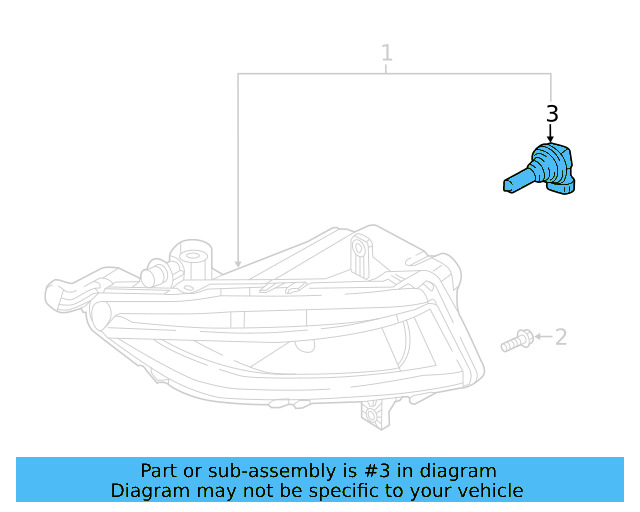 Fog Lamp Bulb N-105-297-01 - View 2