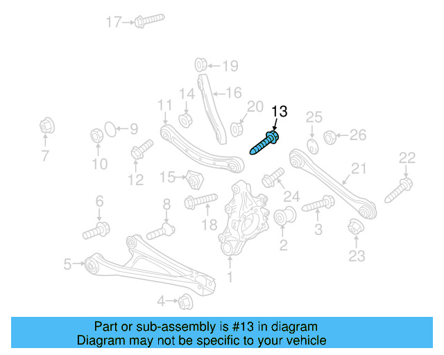 Ft Upper Control Arm Mount Bolt N-105-326-02 - View 31