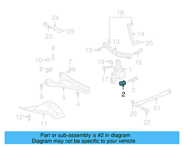 Ft Upper Control Arm Mount Bolt N-105-326-02 - View 43