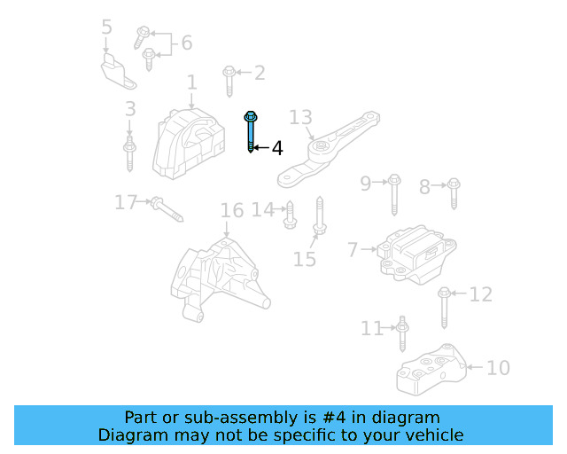 Gear Assembly Mount Bolt N-105-524-02 - View 104