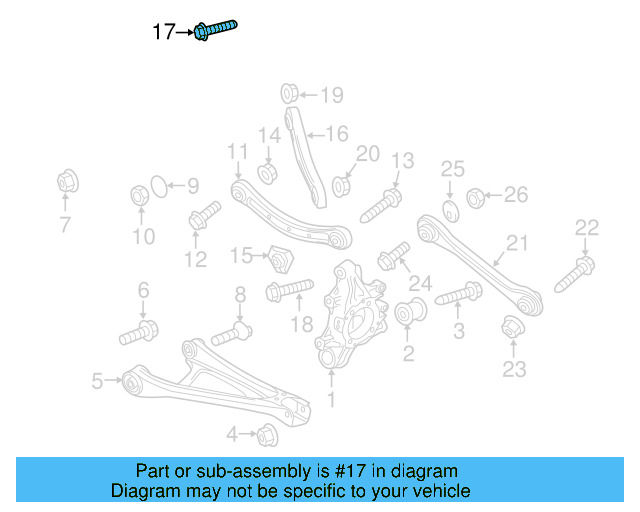 Gear Assembly Mount Bolt N-105-524-02 - View 98