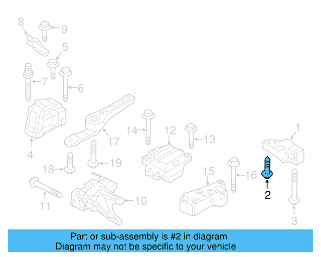 Gear Assembly Mount Bolt N-105-524-02 - View 157