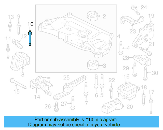 Gear Assembly Mount Bolt N-105-524-02 - View 156