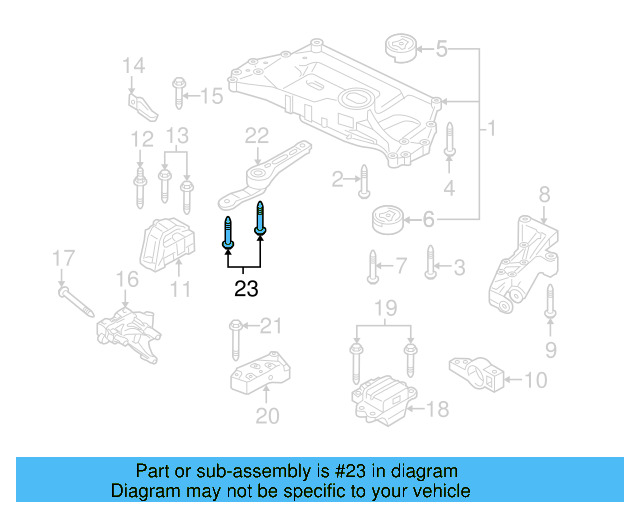 Motor Mount Mount Bolt N-905-969-06