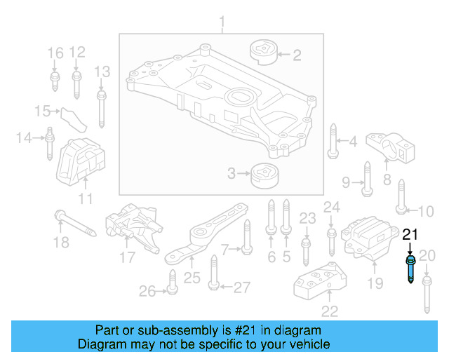 Trans Mount Bracket Stud N-911-270-01 - View 56