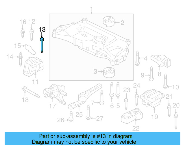 Gear Assembly Mount Bolt N-105-524-02 - View 163