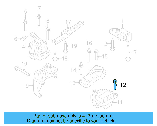Trans Mount Bracket Stud N-911-270-01 - View 24