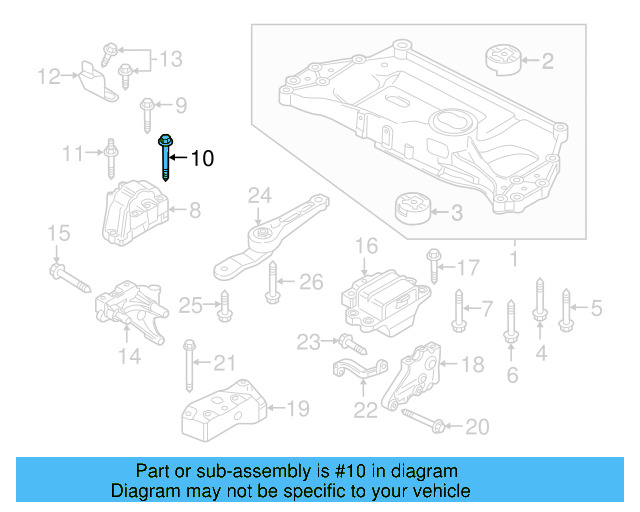Gear Assembly Mount Bolt N-105-524-02 - View 71