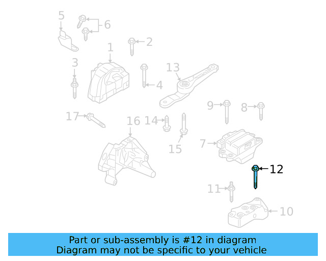 Trans Mount Bracket Stud N-911-270-01 - View 17