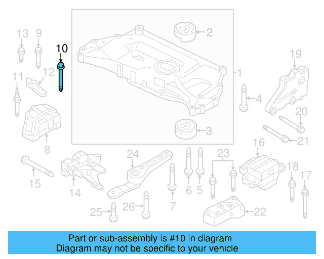 Gear Assembly Mount Bolt N-105-524-02 - View 55