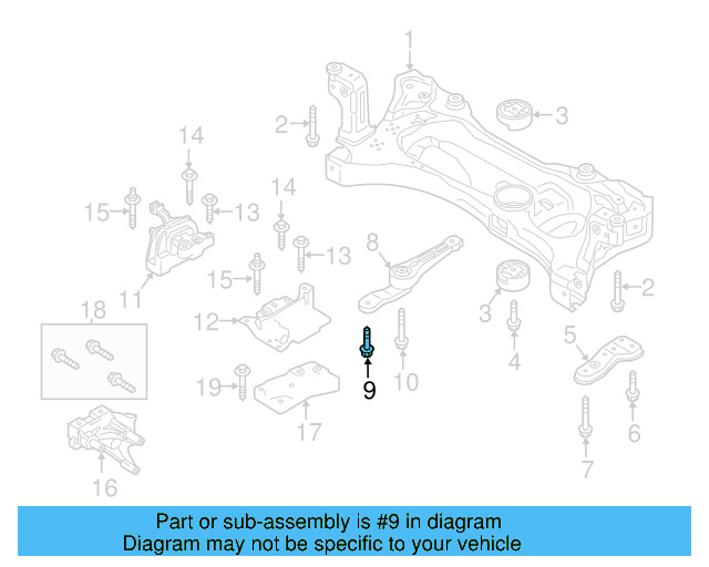 Motor Mount Mount Bolt N-105-524-04 - View 160