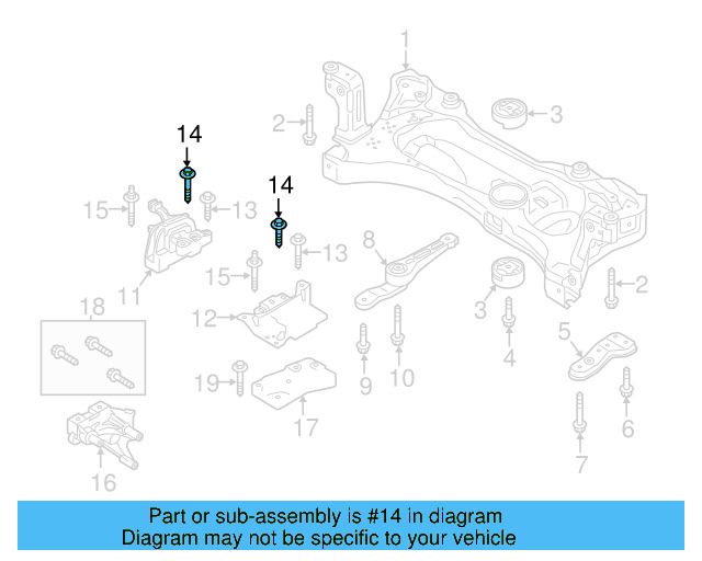 Motor Mount Stud N-910-296-02 - View 125