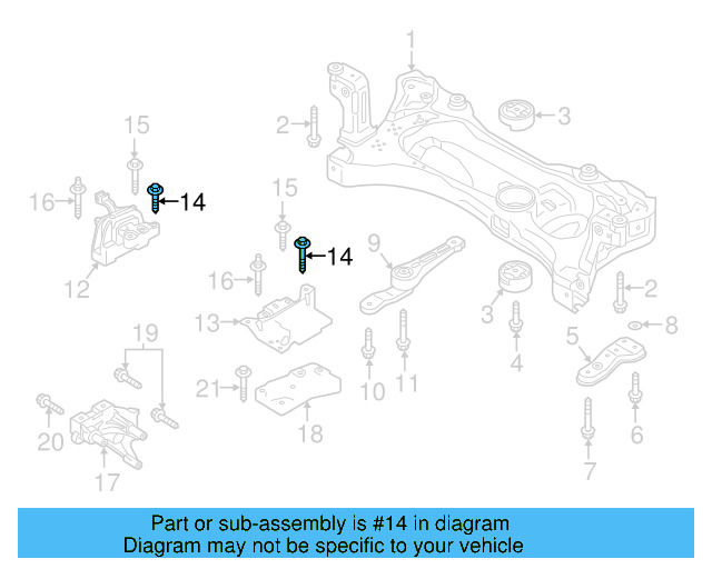 Motor Mount Mount Bolt N-105-524-04 - View 37