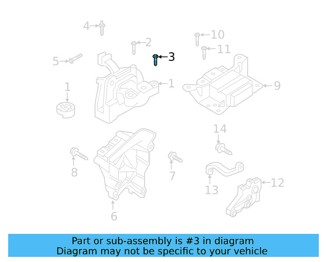 Motor Mount Mount Bolt N-105-524-04 - View 82