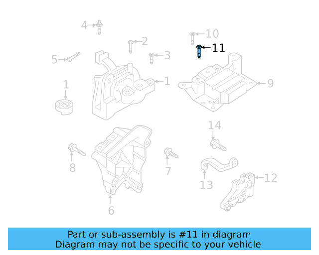 Motor Mount Mount Bolt N-105-524-04 - View 80
