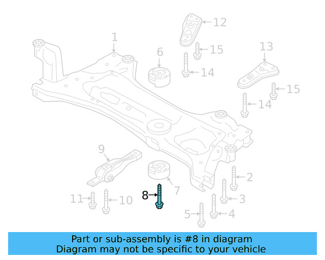 Motor Mount Mount Bolt N-105-524-04