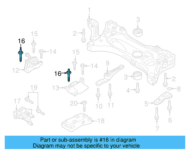 Motor Mount Stud N-910-296-02 - View 97