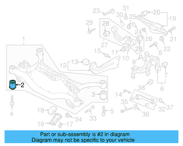 Upper Control Arm Mount Bolt N-105-607-02 - View 25