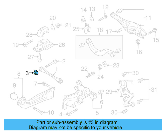 Mount Bracket Rear Bolt N-105-695-01 - View 14