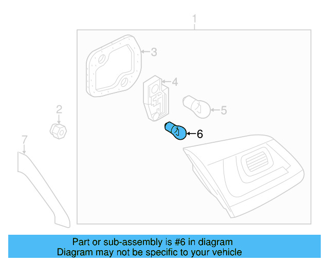 Tail Lamp Bulb N-017-732-6 - View 12