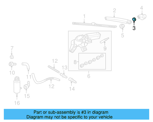 Wiper Arm Nut N-106-092-04 - View 68