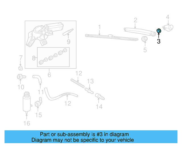 Wiper Arm Nut N-106-092-04 - View 21