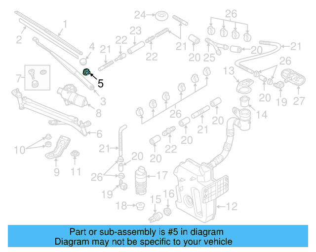 Wiper Arm Nut N-106-092-04 - View 24