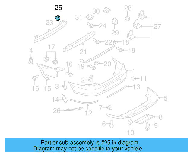 Wheelhouse Liner Retainer Nut N-106-213-01 - View 50