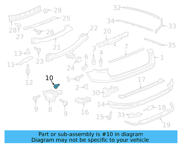 Wheelhouse Liner Retainer Nut N-106-213-01 - View 93