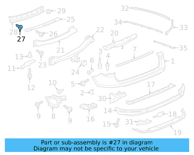 Wheelhouse Liner Retainer Nut N-106-213-01 - View 98