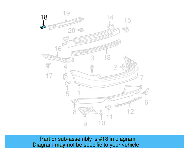 Wheelhouse Liner Retainer Nut N-106-213-01 - View 184