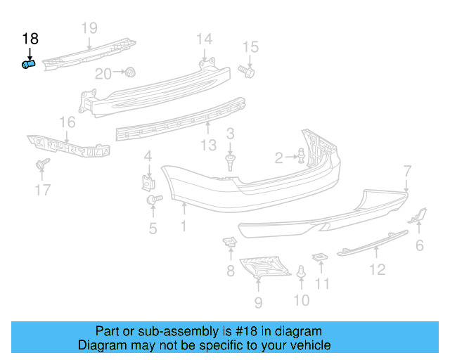 Wheelhouse Liner Retainer Nut N-106-213-01 - View 195
