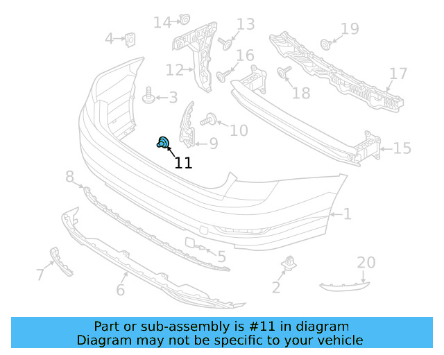 Wheelhouse Liner Retainer Nut N-106-213-01 - View 11