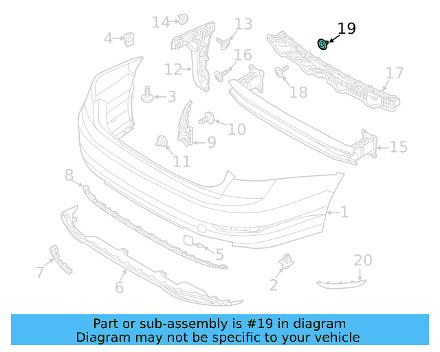 Wheelhouse Liner Retainer Nut N-106-213-01 - View 14