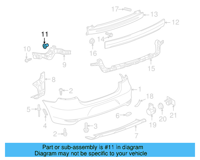 Fender Liner Extension Screw N-103-546-02 - View 208