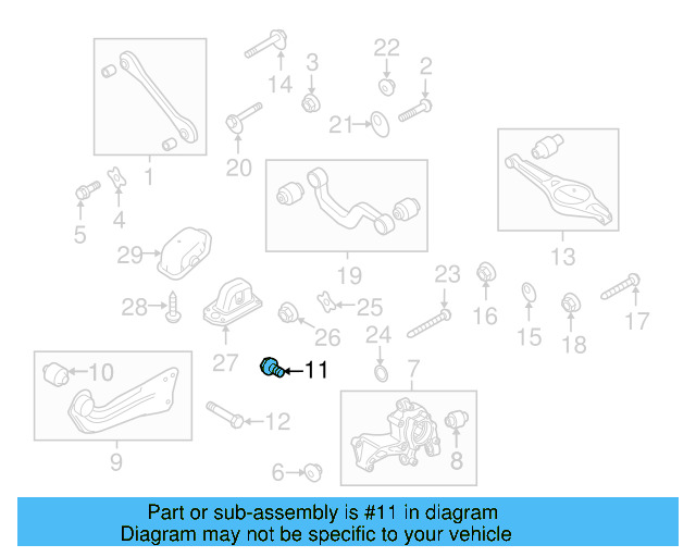 Trailing Arm Mount Bolt N-106-284-01 - View 41