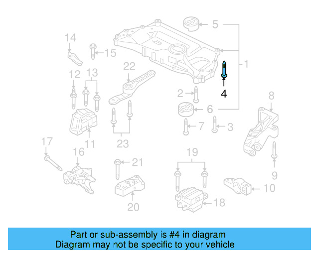 Lateral Arm Bolt N-106-403-01 - View 76