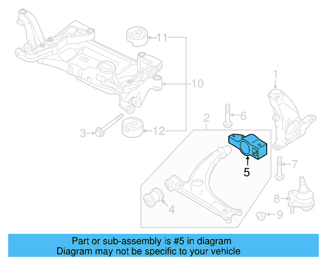 Lower Control Arm Bracket 3C0-199-231-E - View 17