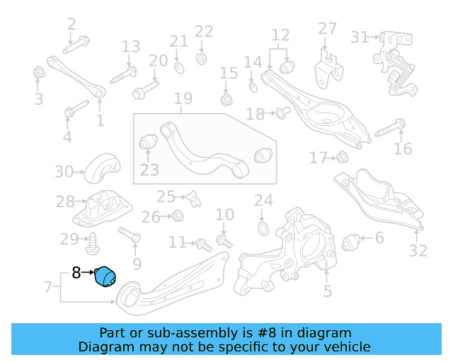 Lower Control Arm Mount Bolt N-106-405-01 - View 5
